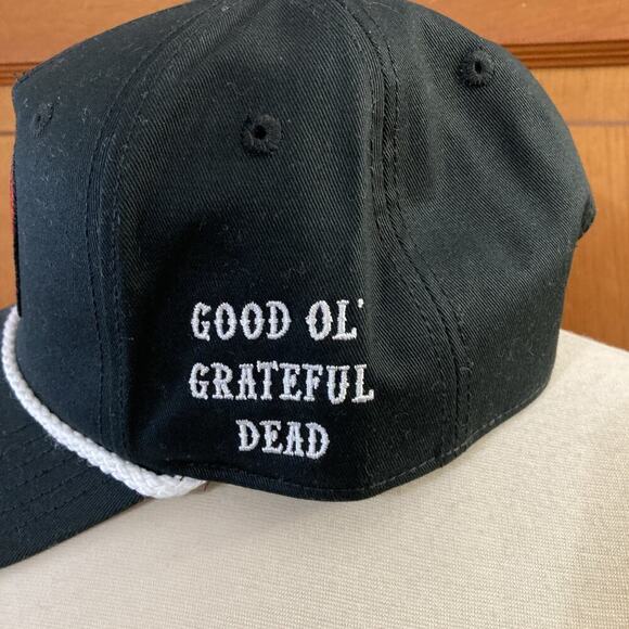 Grateful Dead Snapback Hat New Adjustable OSFM Black Skeleton Baseball Cap - Picture 3 of 7